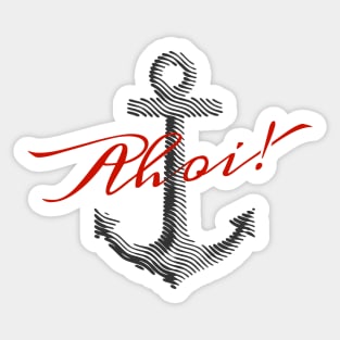 Ahoi! dark Sticker